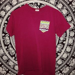 Maroon Cherished Girl T-shirt